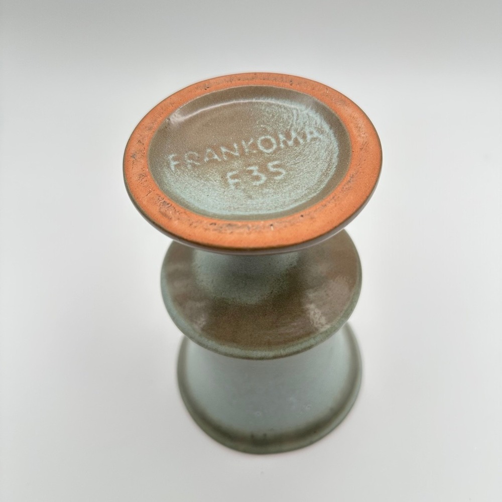 Frankoma F35 Green Pedestal Goblet Stoneware Vintage - Picture 4 of 7